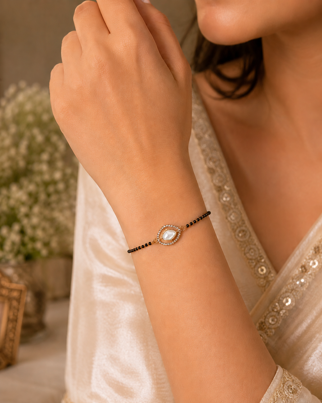 Kundan Hand Mangalsutra